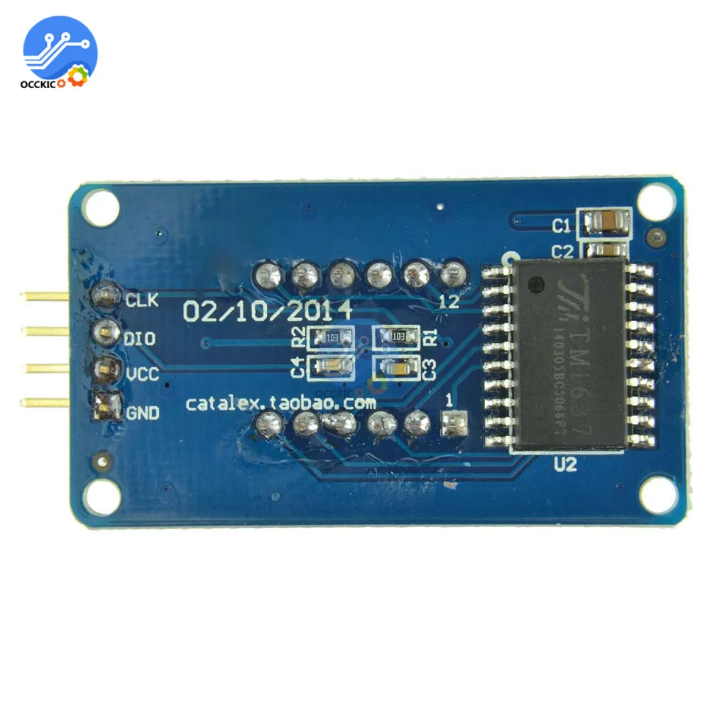 Модуль светодиодного дисплея TM1637 для arduino 7 сегментов 4 бита 0 36 дюйма часы с
