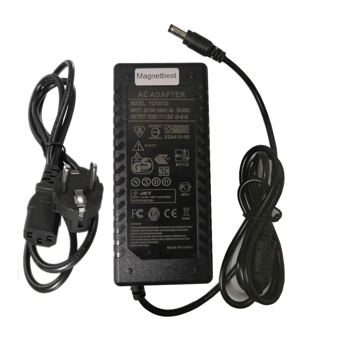 Зарядное устройство с адаптером переменного/постоянного тока 52 в 1 25 А|ac adapter