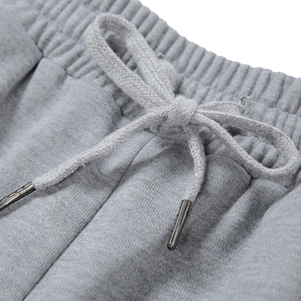 

Women's High-Waist Wide-Leg Ripped Trousers Summer Loose Casual Wear Lace-up Grey Pants