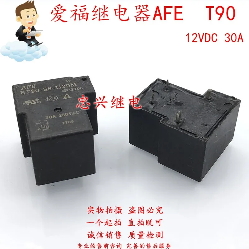 Новое реле BT90-SS-112DM 12VDC 4Pin 30A DC12V T90 (хорошее качество) | Строительство и ремонт