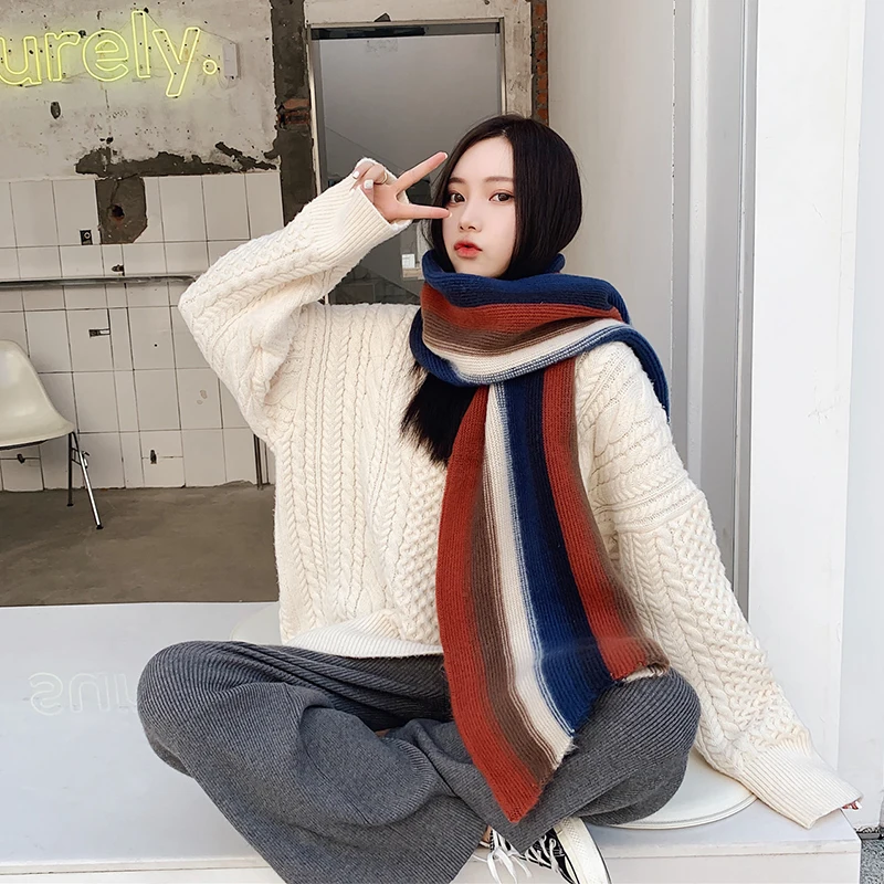 Корейские осенние и зимние Новые поступления милый шарф удобный мягкий