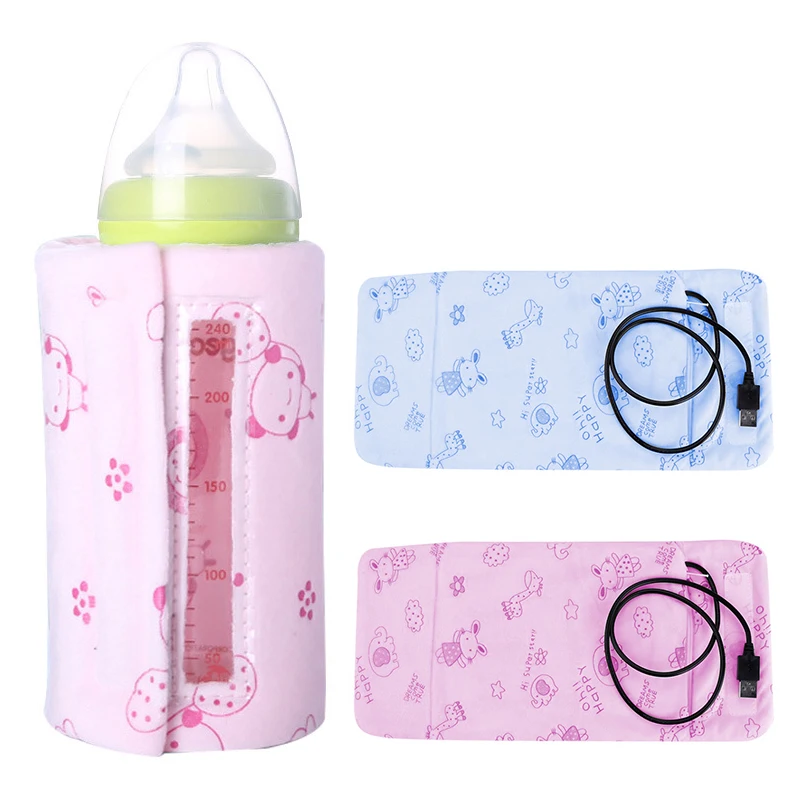 

2019 Hot USB Milk Water Warmer Travel Stroller Insulated Bag Baby Nursing Bottle Heater Portable Baby Milk Bottle Warmer Cover