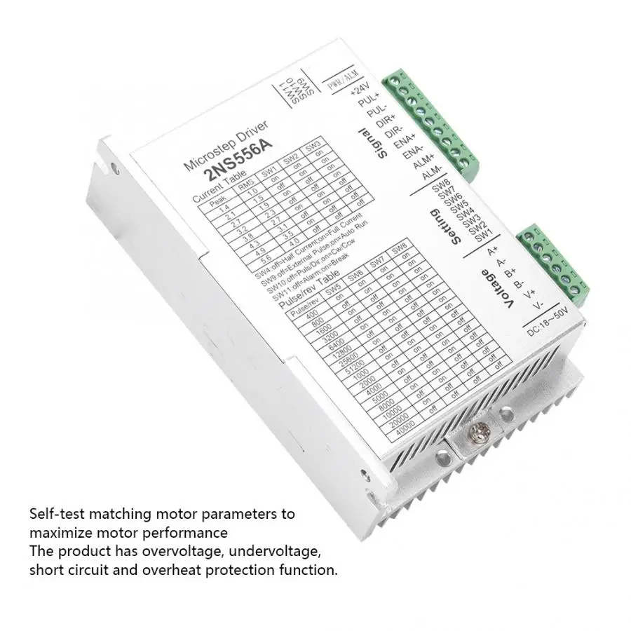 Драйвер шагового двигателя 2-фазный NEMA23 32-битный цифровая обработка сигнала 2NS556A