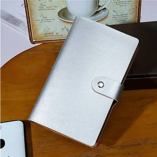 sliver Сумочка для карт, 1 шт., 156 бит, унисекс, бизнес-держатель для карт из искусственной кожи, сумка для кредитных карт, Carteira Mujer, Прямая поставка - Цвет: sliver