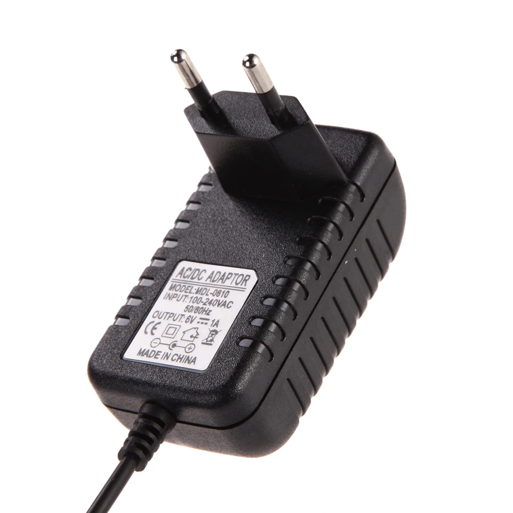 AC 100-240V адаптер конвертер DC 5 5x2 MM 6V 1A 1000mA зарядное устройство штепсельная вилка ЕС |
