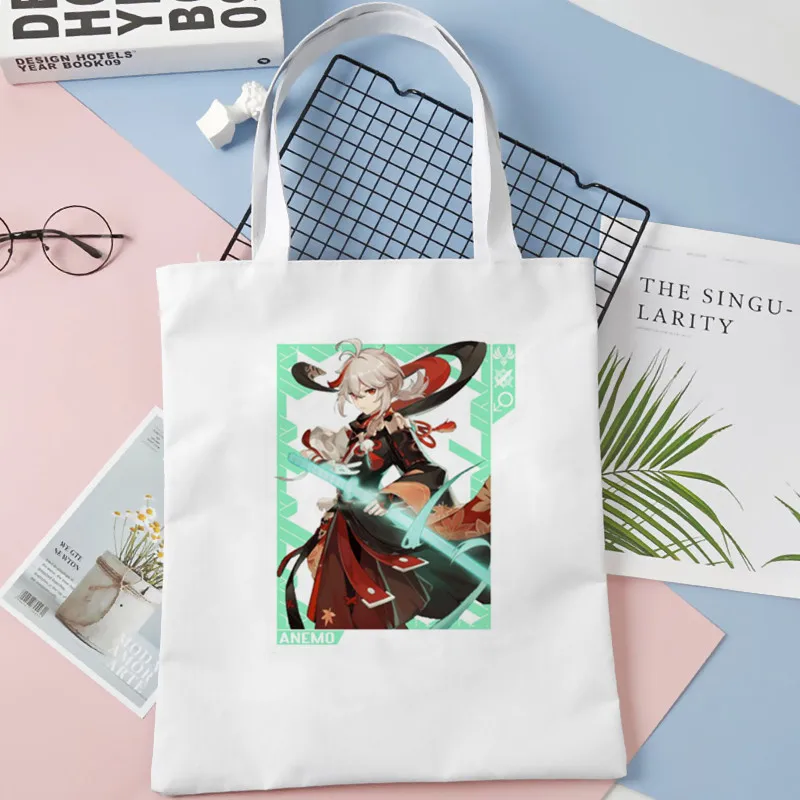 

Kaedehara Kazuha Scarlet Leaves Pursue Wild Waves print Aesthetic Fashion Handbags Shoulder Bags Casual Shopping Girls Handbag