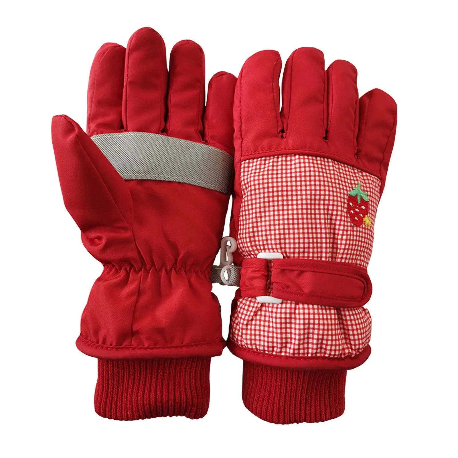

Children's Gloves Winter Waterproof And Snowproof Gloves Mountaineering Windproof Cold Weather Windproof Anti-slip Gloves D4