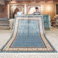 yilong 6 56x9 84 hand knotted persian rugs sky blue vantage traditional carpet designs ywx137a