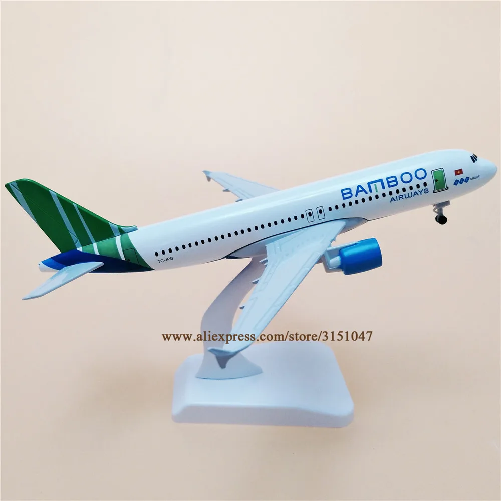 20 см Air Vietnam Bamboo Airbus 320 A320 Airlines модель самолета сплав Металл литье под давлением