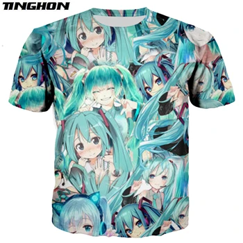Женская и мужская летняя футболка Повседневная с 3D-принтом Re: Zero Fullprint в стиле