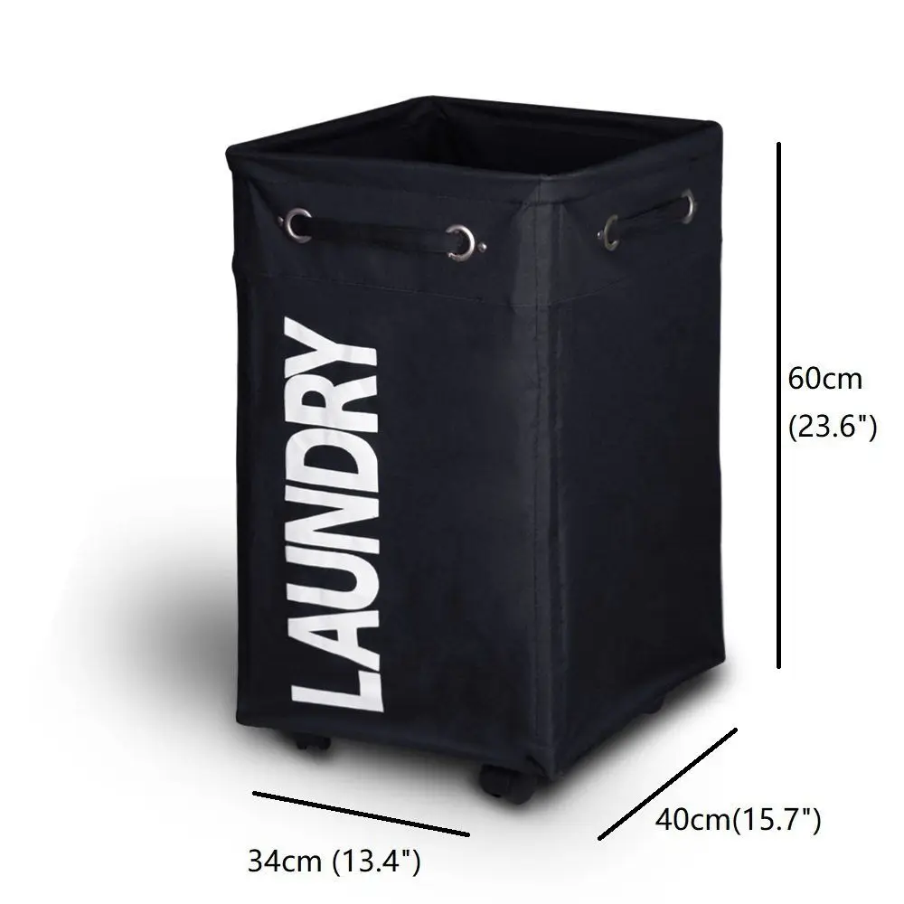 Корзина для белья с колесами водонепроницаемая и складная корзина одежды