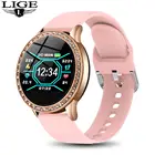 Новые стильные роскошные женские Смарт-часы LIGE, спортивные водонепроницаемые Смарт-часы с монитором кровяного давления и пульса для iphone, Android, мужские Смарт-часы