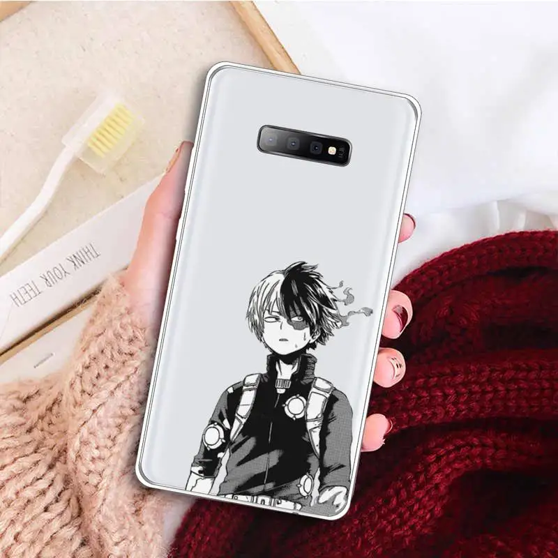 

Japan Anime My Hero Academia Phone Case Clear Transparent for samsung A 21s 50 71 S 8 9 20 note 10 20 plus ultra