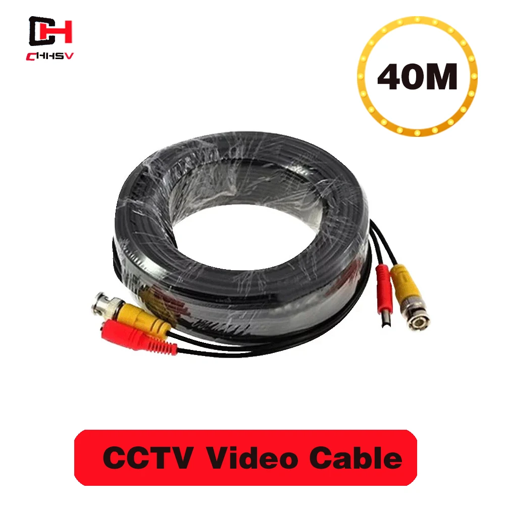 

CHHSV BNC 40 м мощность видео Plug and Play кабель для CCTV камеры