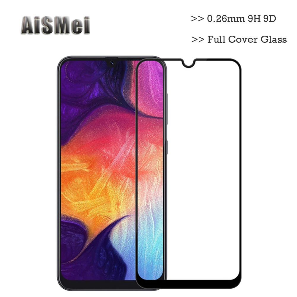 AiSMei 9D полное покрытие из закаленного стекла для samsung Galaxy A50 A30 A20 A10 A60 A80 A70 M10 M20 M30