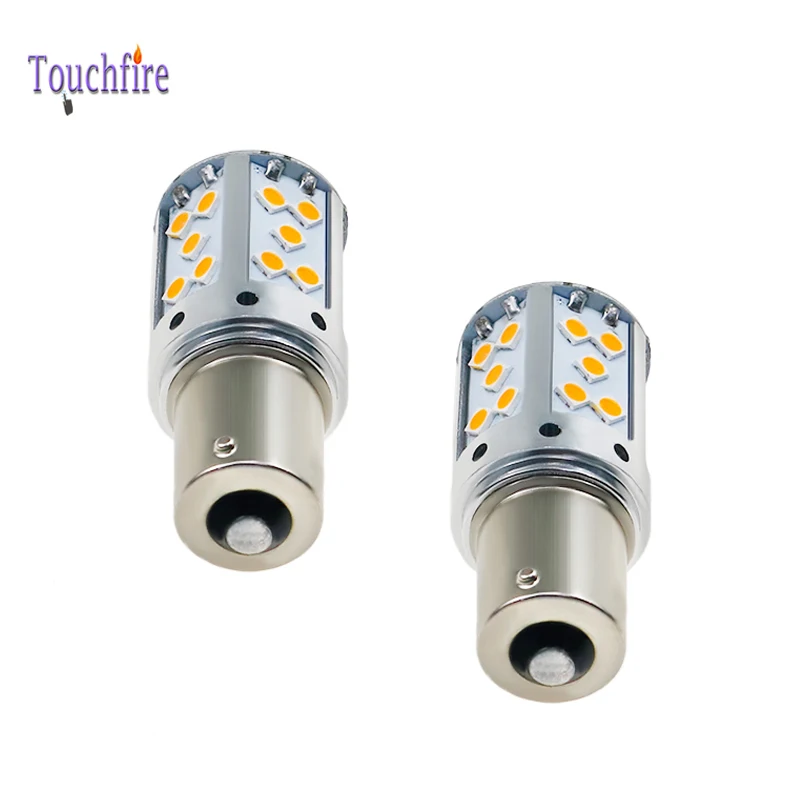 2 шт. 1156 BA15S P21W BAU15S PY21W T20 7440 W21W W21/5W 35SMD светодиодный Canbus без ошибок автомобильная