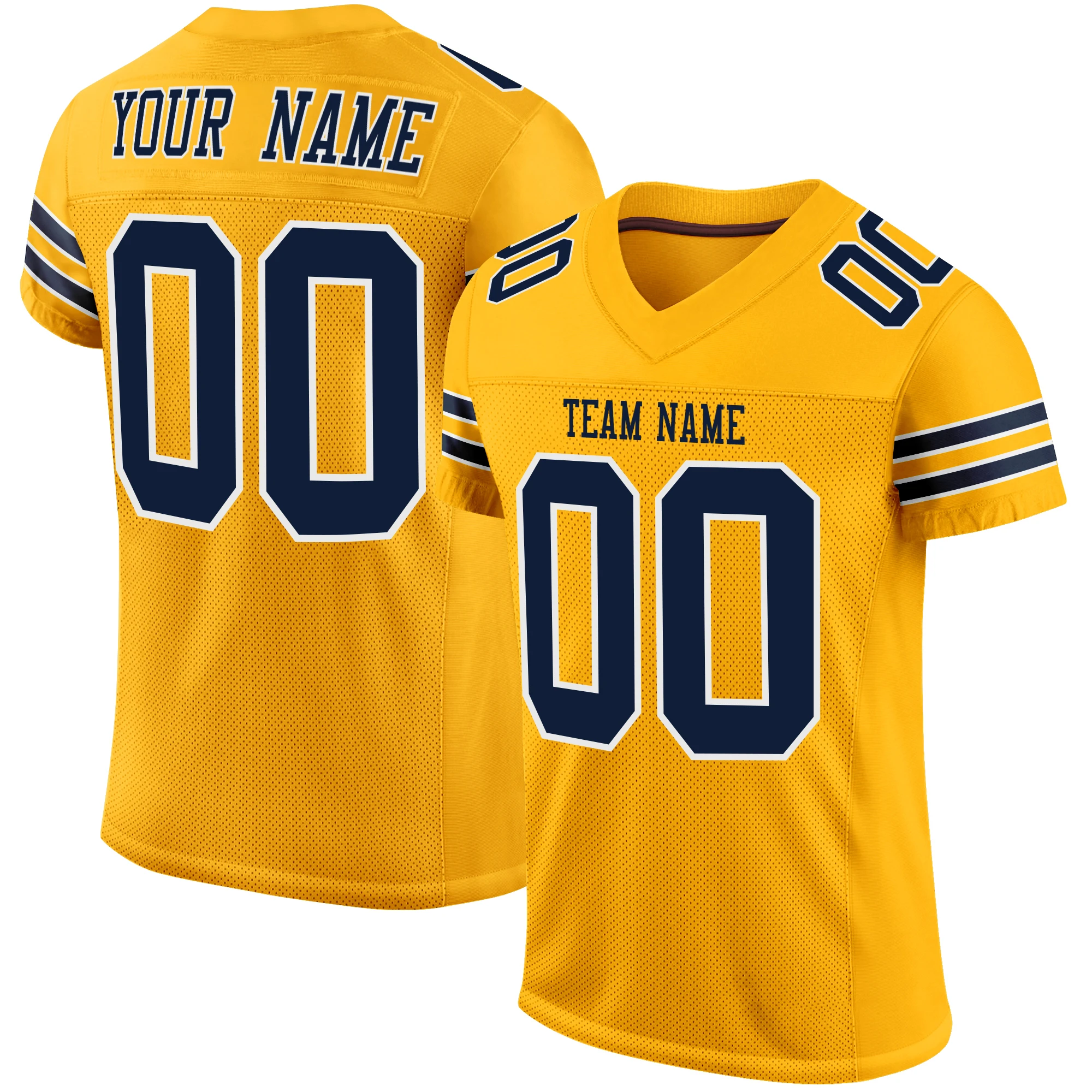 Personalized Football Jersey Print Team Name/Number Breathable Absorbent Athlete's Football Game Uniform for Boy/Girl/Kids