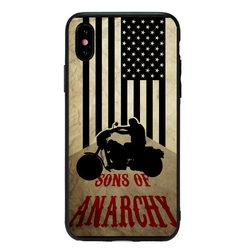 Американский ТВ сыновья анархия Мягкий ТПУ чехол для телефона iPhone X 11 11Pro XS MAX 6 6S 7plus 8 8Plus 5 5S XR fundas coque capa - Цвет: TPU