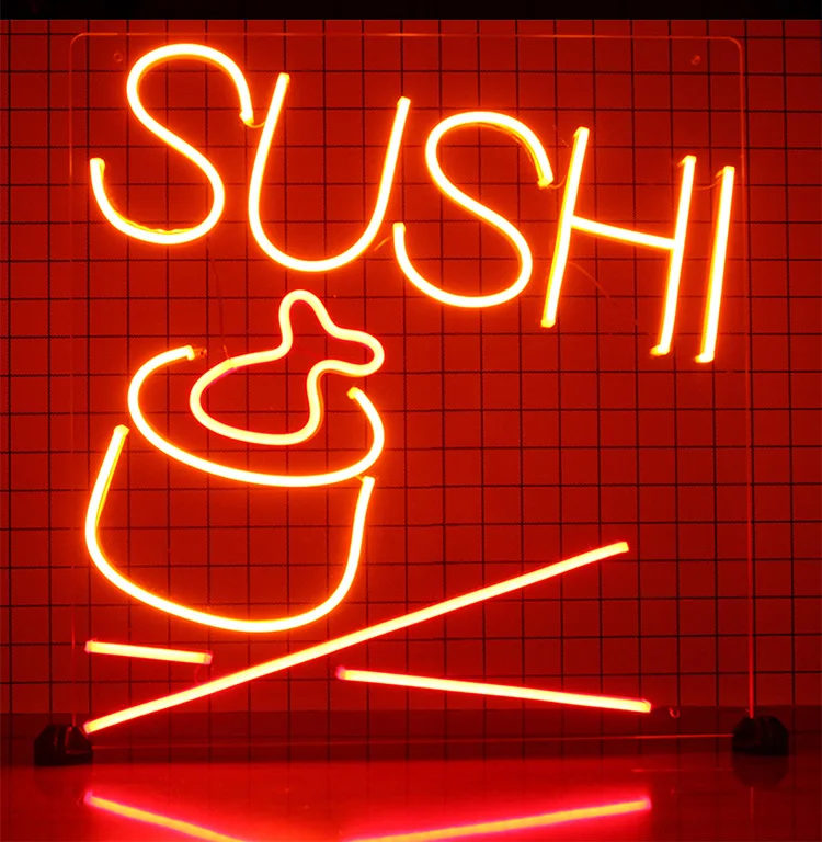 Индивидуальная светодиодная настенная вывеска аниме Магазин Бар суши