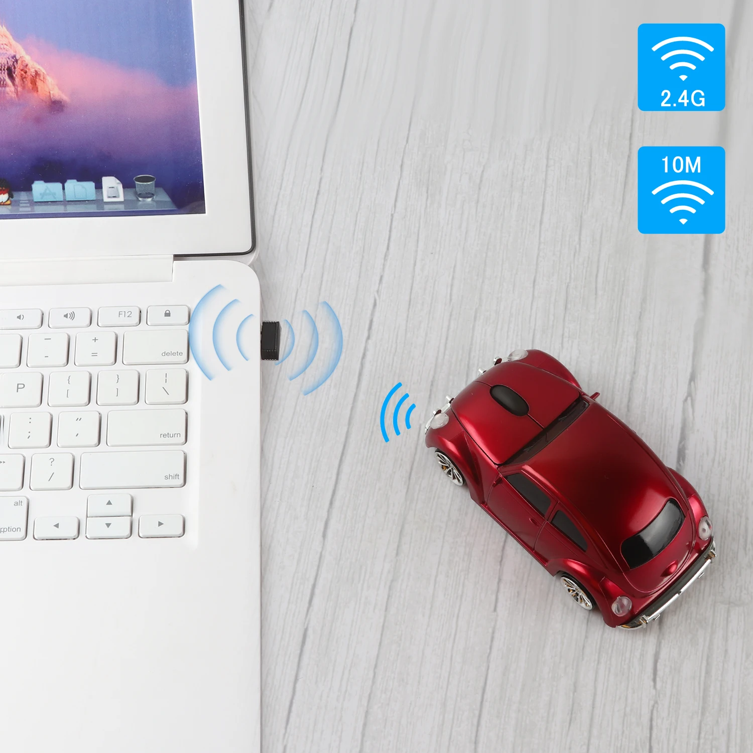 USB Беспроводной Мышь 3D спортивный автомобиль Форма Творческий Игровые мыши