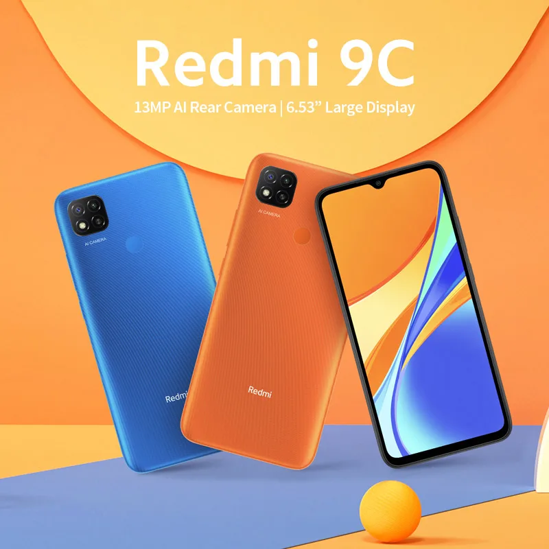 

Глобальная версия Xiaomi Redmi 9C объемом памяти 32 Гб или 64 ГБ, мобильный телефон Helio G25 Octa Core 6,53 "5000 мА/ч, 13MP камеры смартфона