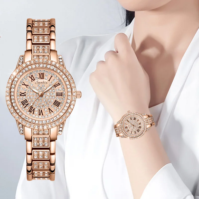 LIGE 2021 New Fashion Women Watches Ladies Top Brand Luxury diamond Steel Women Bracelet Watches Female Quartz Waterproof Watch