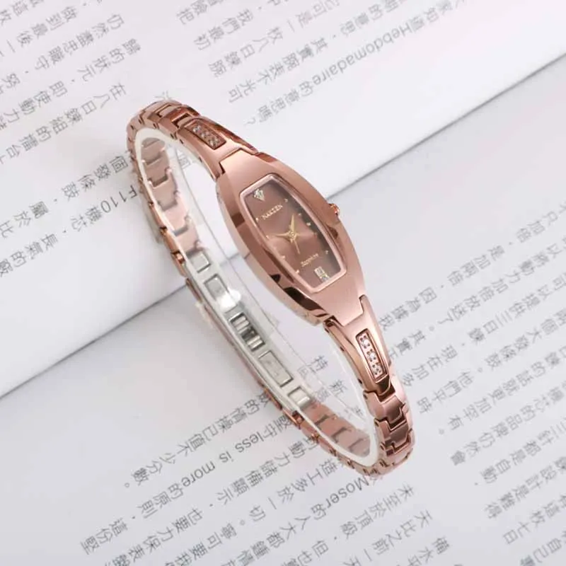 NAKZEN Quartz Ladies Watch Life Waterproof Wristwatch Luxury Diamond Watch for Women Business Clock Gifts for Womens Reloj Mujer enlarge
