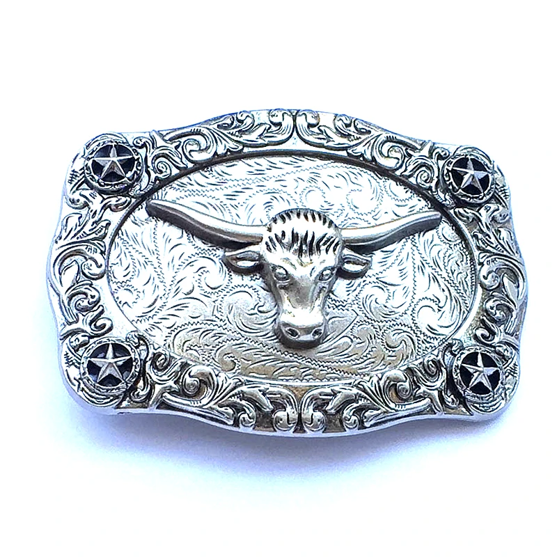 Роскошные ковбойские Серебристые Металлические рандомные пряжки в западном