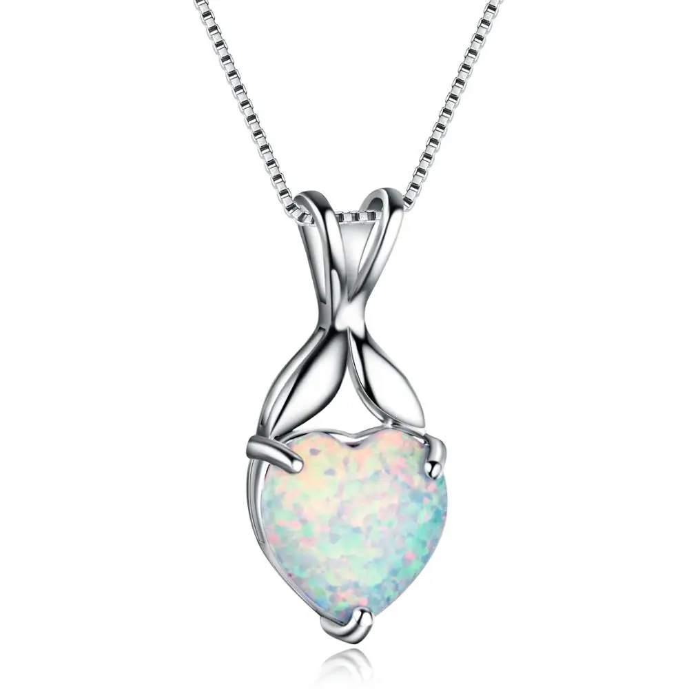 Опал милое Сердце ожерелье для женщин 2020 ювелирный светильник роскошный