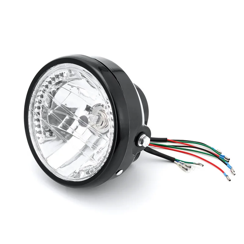 CARCHET 7inch 12v Motorcycle Round Headlight Turn Signal light Head Lamp For Harley Bobber Honda Yamaha Kawasaki Cafe Racer |
