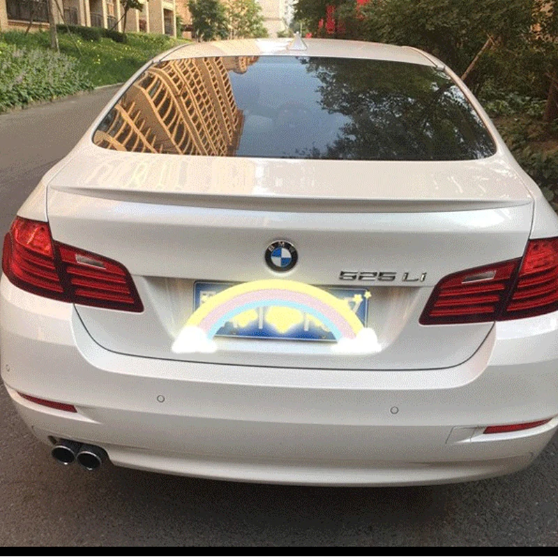 

For BMW F10 F18 Spoiler ABS Material Car Rear Wing Primer Color Rear Spoiler for BMW M5 520i 528i 535i 530i 525i F10 F18 Spoiler
