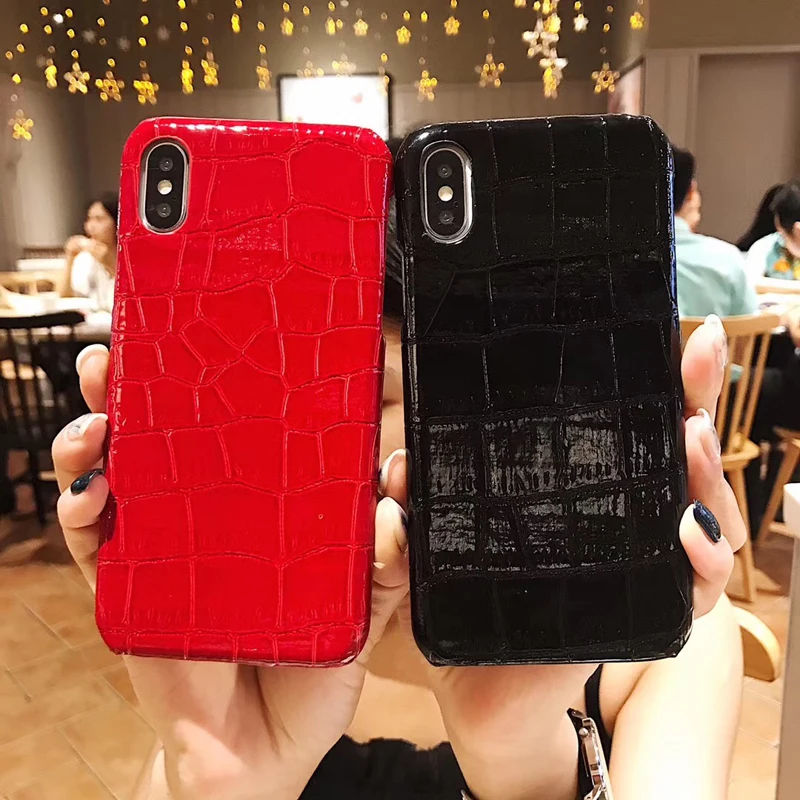 Для iPhone 11 Pro Max Xr модный крутой чехол накладка из крокодиловой змеиной кожи для Xs X 6