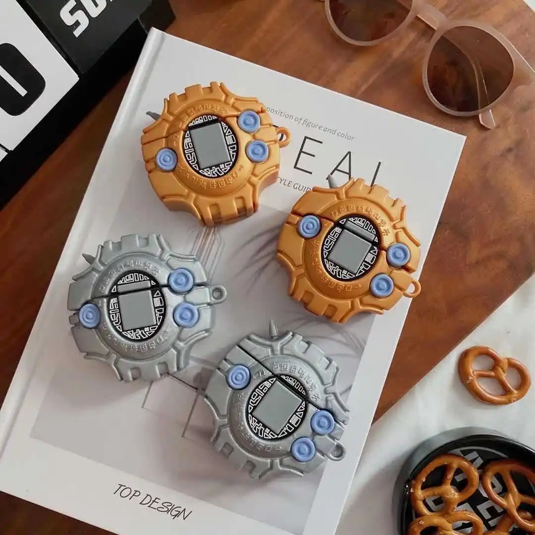 

Чехлы для наушников 3D с милым мультяшным дигимоном, монстром, дигитайзером для Apple Airpods Pro 1 2, мягкий силиконовый защитный чехол для наушников