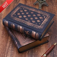 leather retro vintage diary journal notebook blank hard cover sketchbook paper stationery travel school sdudent gifts