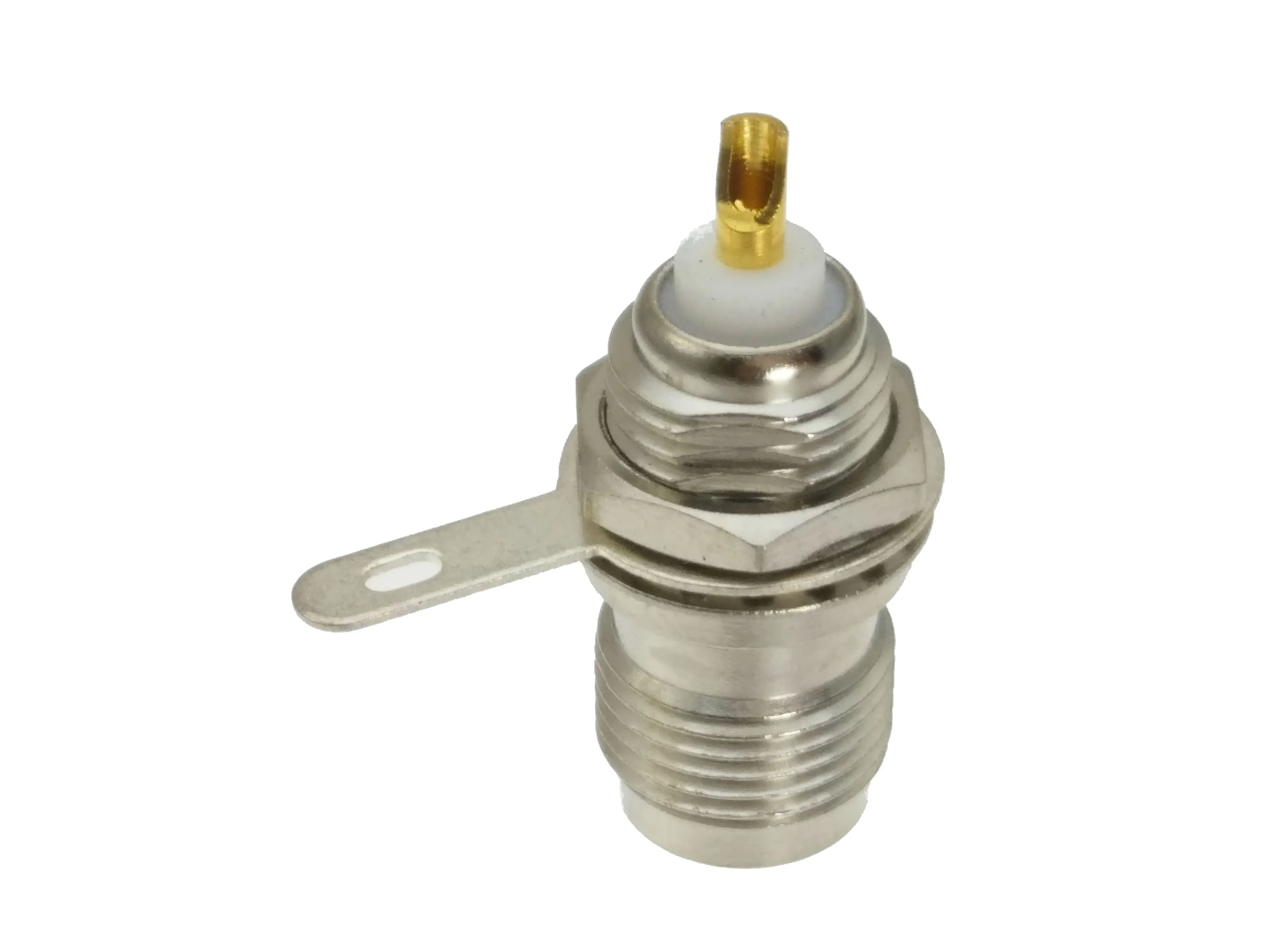 Разъем TNC гнездо гайка выпуклость припой чашка крепление панели прямое|panel mount