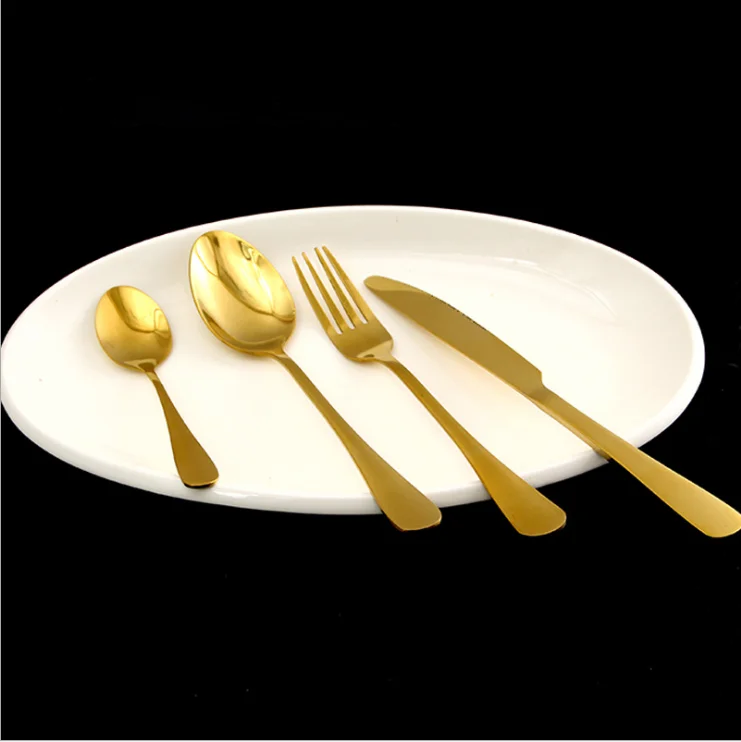 4 Pieces / Set Colorful Stainless Steel Bowl Dishware Western Tableware Knife Fork Spoon Coffee Cutlery | Дом и сад