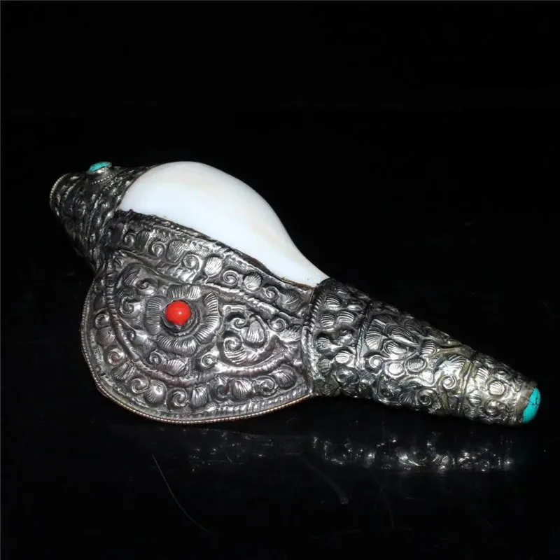 Коллекция китайской ручной работы непальская Серебряная раковина Тибета