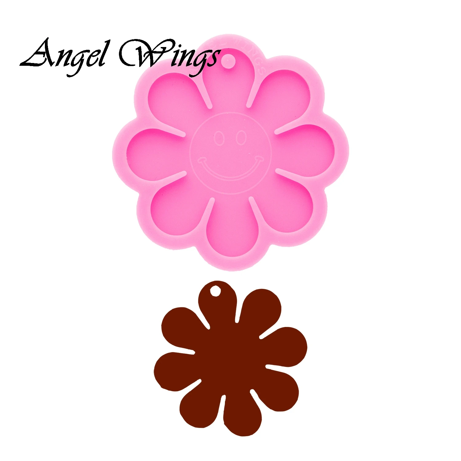 Маргаритка цветок брелки силиконовые формы DIY солнце ожерелье ювелирные изделия