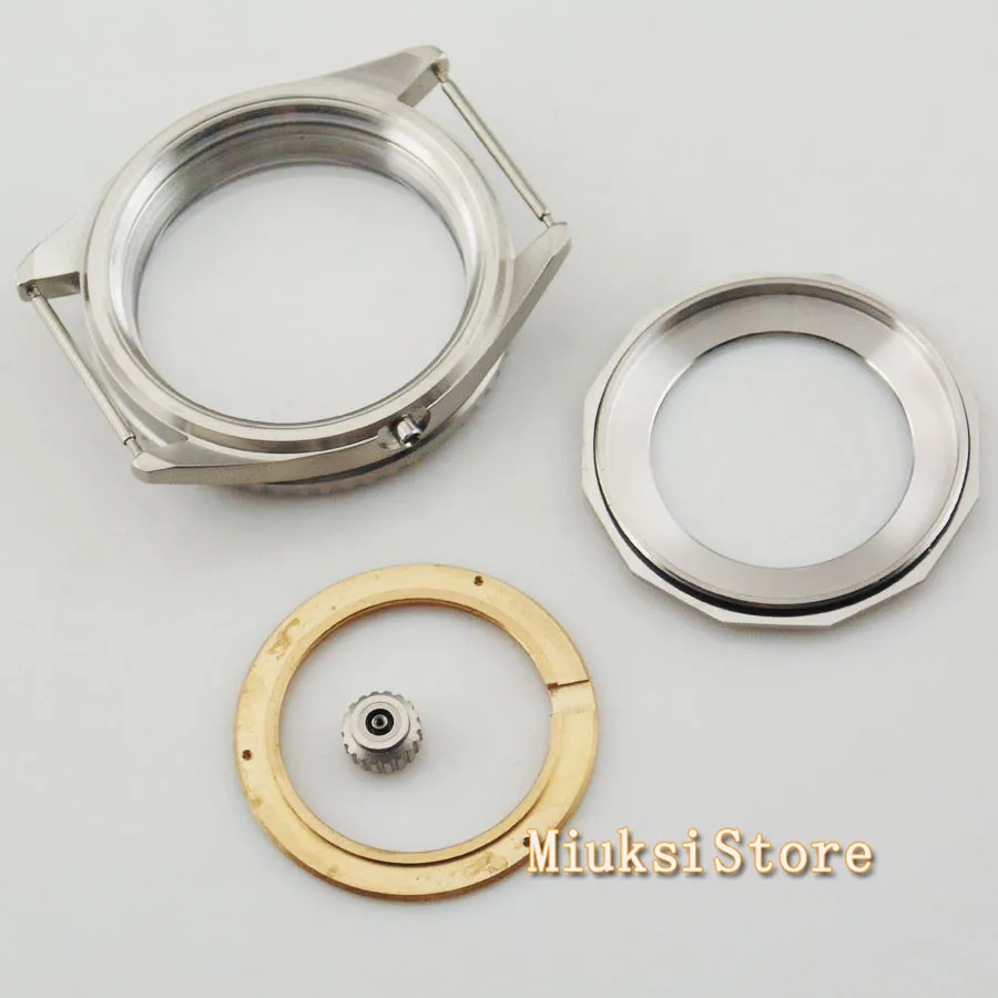 Чехол для часов corgтело 43 мм сапфировое стекло Синяя Керамическая рамка подходит