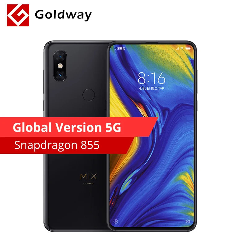Оригинальная глобальная версия Xiaomi mi x 3 x3 5G 6GB 128GB мобильный телефон Snapdragon 855
