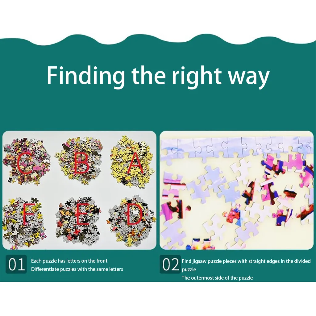 

Landscape Jigsaw Puzzle 1000 Pieces Montessori Adult Brain IQ Developing Toys Children's Educational Puzzle Toy Holiday Gift