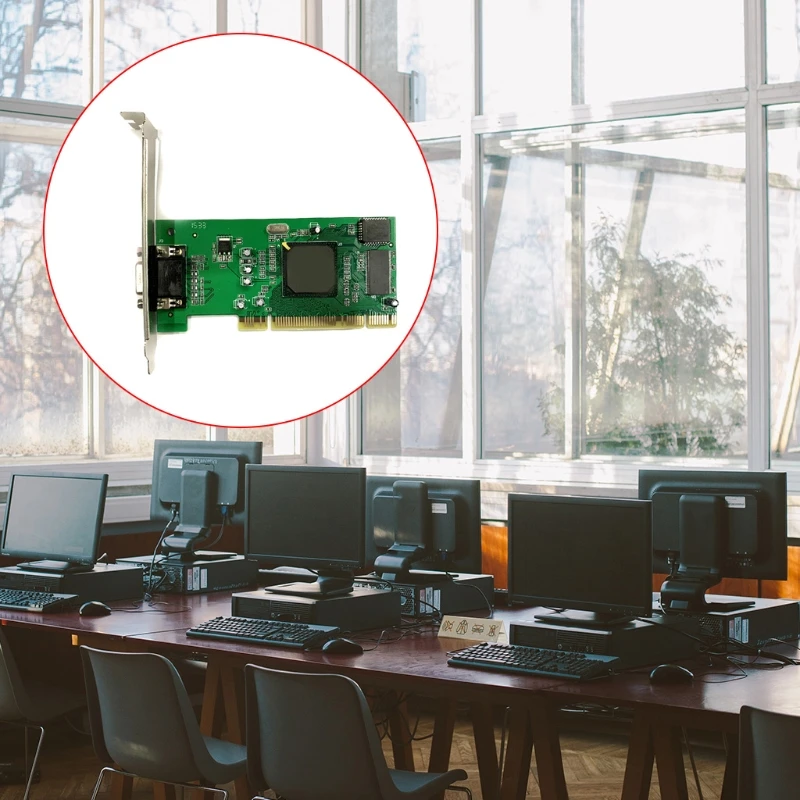 Компьютерные аксессуары для компьютера шина PCI 8 Мб 32 бит несколько дисплеев ATI Rage