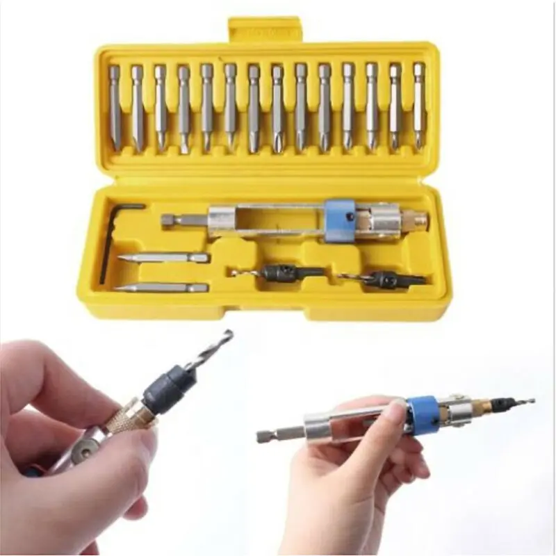 

20PCS Swap Drill Bit Half Time Drill Driver Swivel Head Quick-Change Driving Repair Tools Set