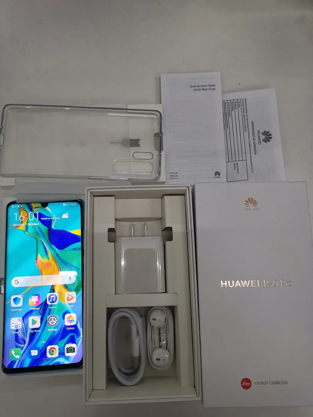 Мобильный телефон huawei P30 Pro 8G+ 256G Kirin 980 Android 9,1 6,47 ''OLED 2340X1080P IP68 NFC 5 камер 40 МП