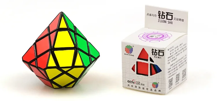 

Diansheng 3x3x3 Axis Shape Cube Diamond Hexagonal Dipyramid Stone Diansheng Magic Cube Toy Educational Puzzle Collection