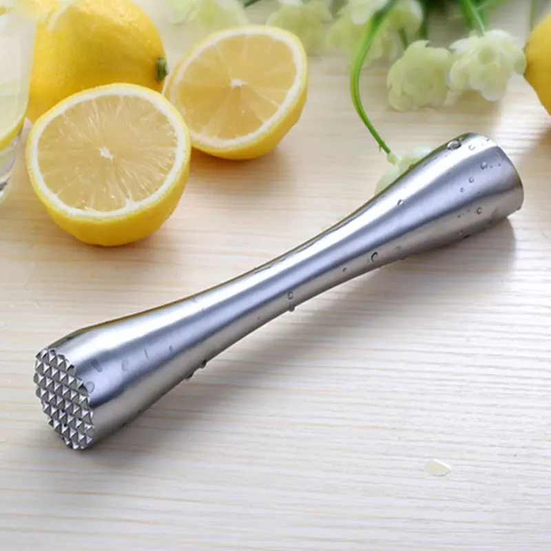 Stainless Steel Broken Popsicle Masher Bar Tool for Lemon and Lime Mash Mint Leaves Spice Also Workable to Scrap Ice|Коктейльные