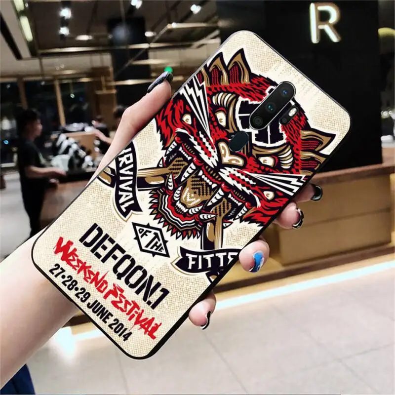 

LJHYDFCNB Defqon.1 Phone Case For Oppo Reno2 Z 2Z Realme5 6 Pro R9 11 Plus 15 17 Pro