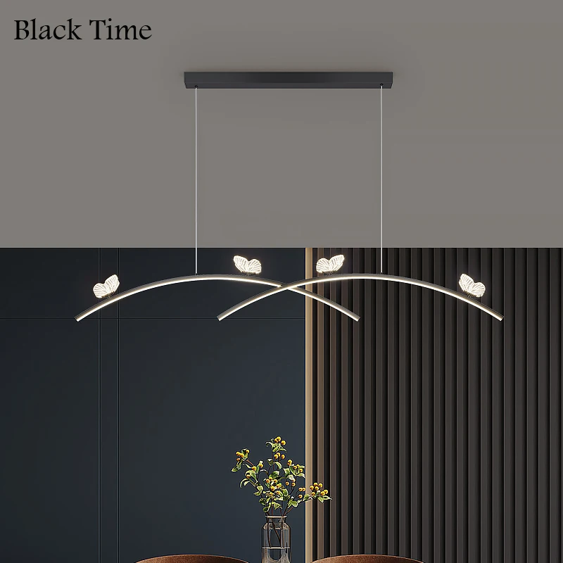

Black&Gold Creative LED Pendant Light for Dining Room Kitchen Living Room Bedroom Pendant Lamp Modern Home Indoor Hanging Lights