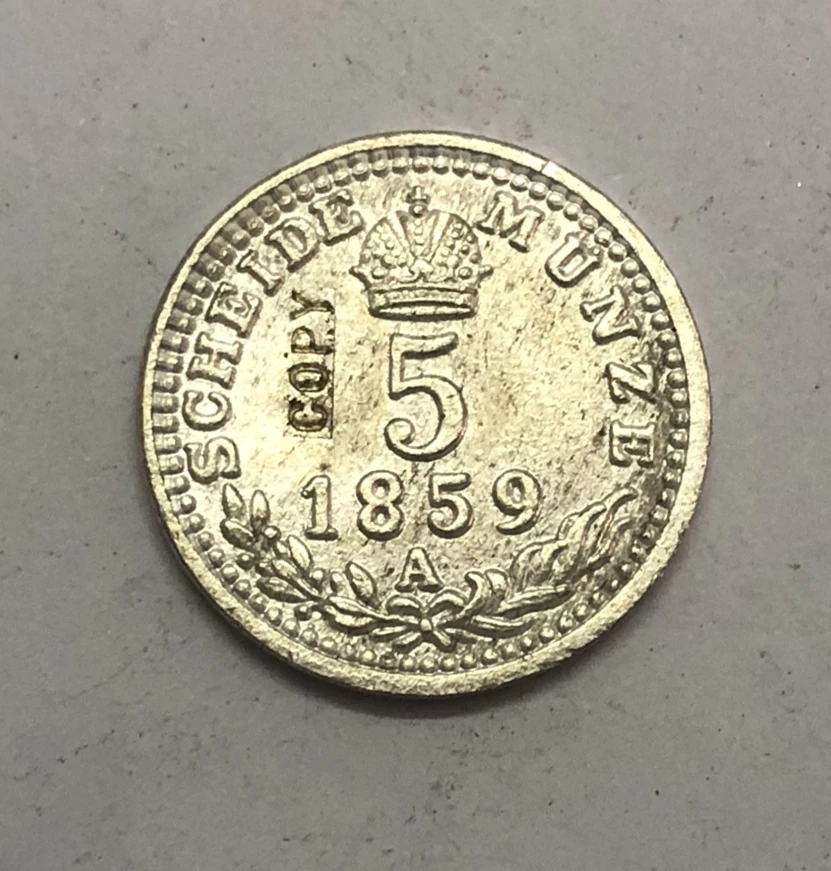 1859 Австрия-хабсбург 5 Kreuzer-Franz Joseph I | Дом и сад