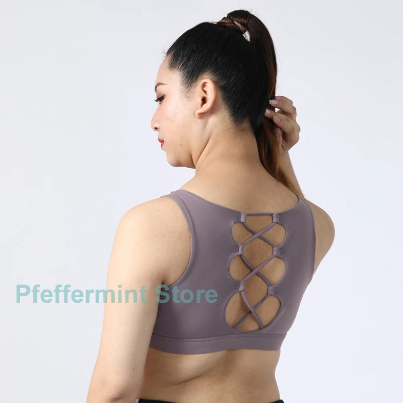 

Yoga bras for women cross bandage Fitness sports bra Training Running crop top plus large size Breathable